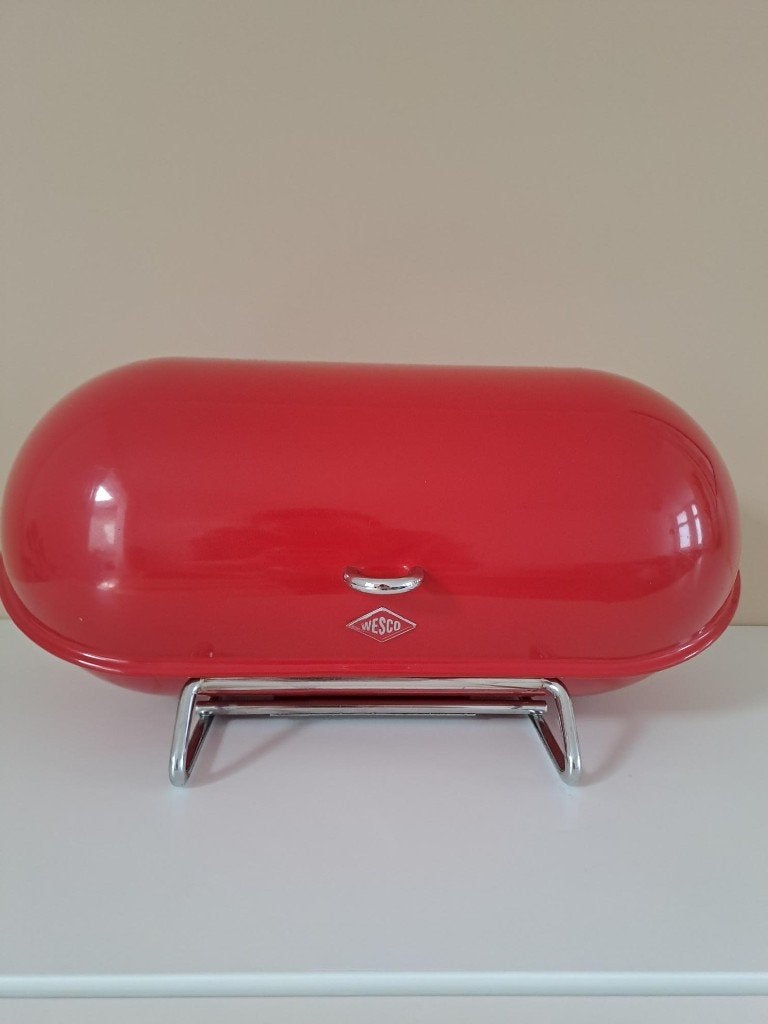 WESCO Breadboy broodtrommel kleur rood, Ophalen, Gebruikt, Metaal, Broodtrommel
