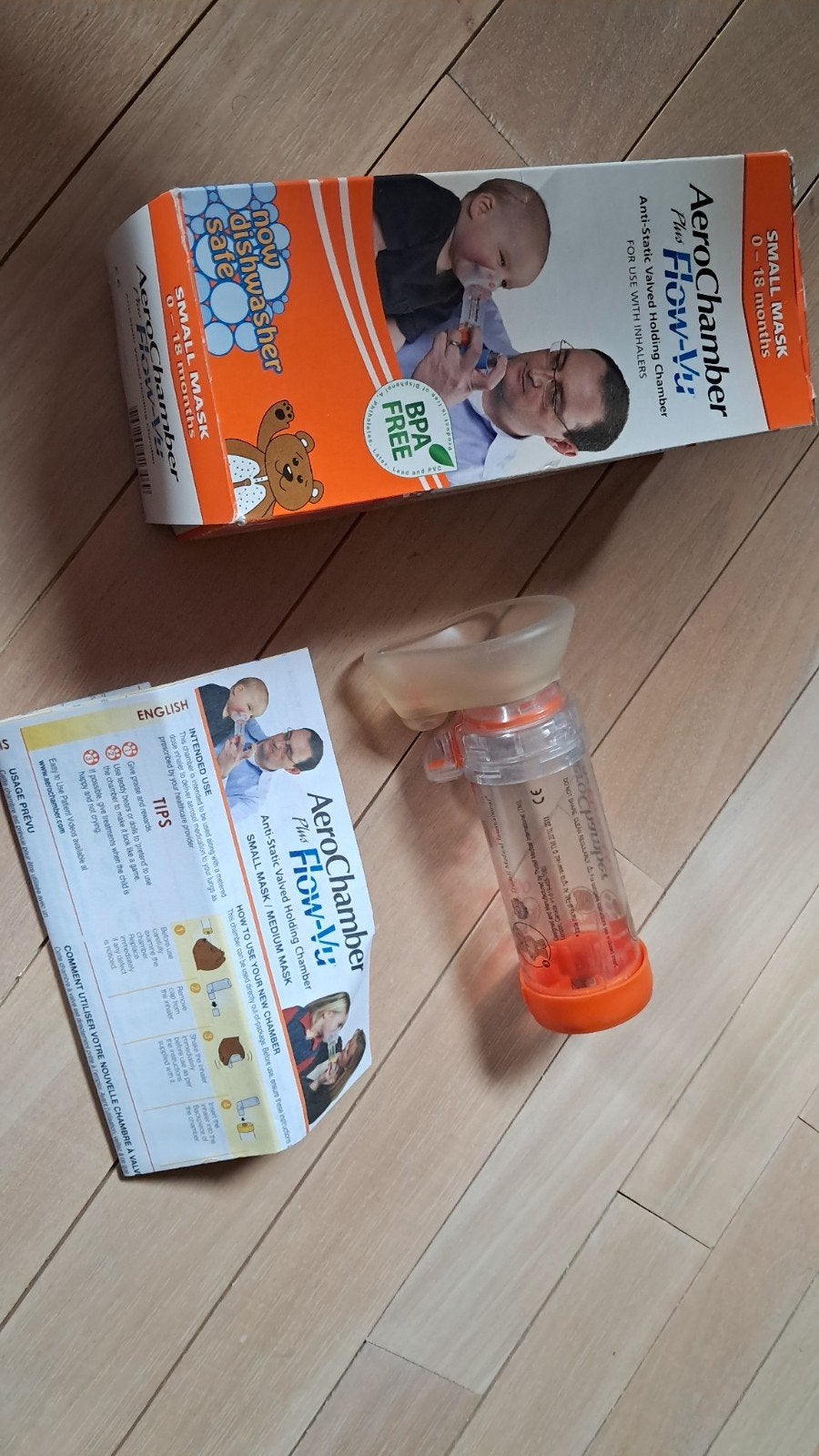 Aero chamber plus flow vu, Ophalen of Verzenden, Zo goed als nieuw