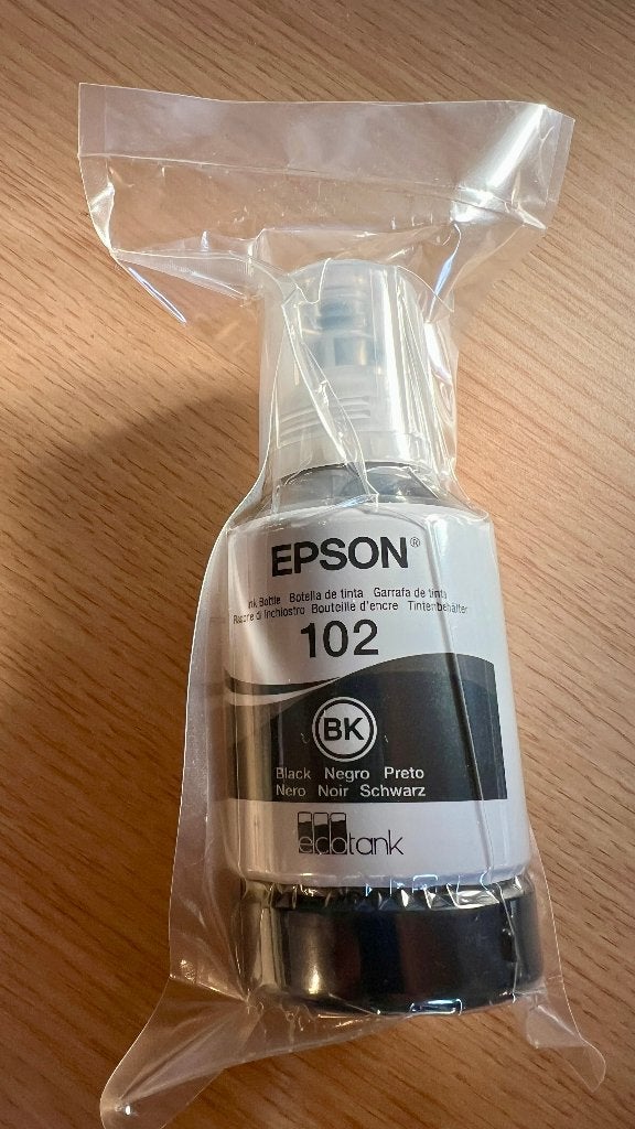 Epson 102 Ink Bottle - Black  - new, Ophalen of Verzenden, Nieuw, Cartridge, Epson