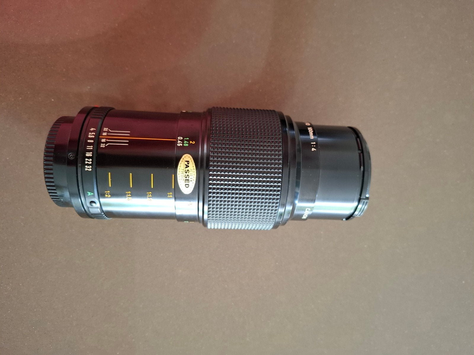 Canon lens macro FD 100mm 1:4, Audio, Tv en Foto, Foto | Lenzen en Objectieven, Ophalen, Canon, Canon FD, Zo goed als nieuw