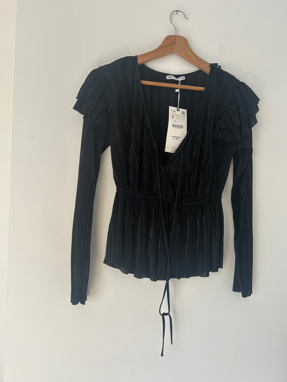 Zwarte overhemd  van Zara maat S, Kleding | Dames, Topjes, Ophalen, Zo goed als nieuw, Maat 36 (S)