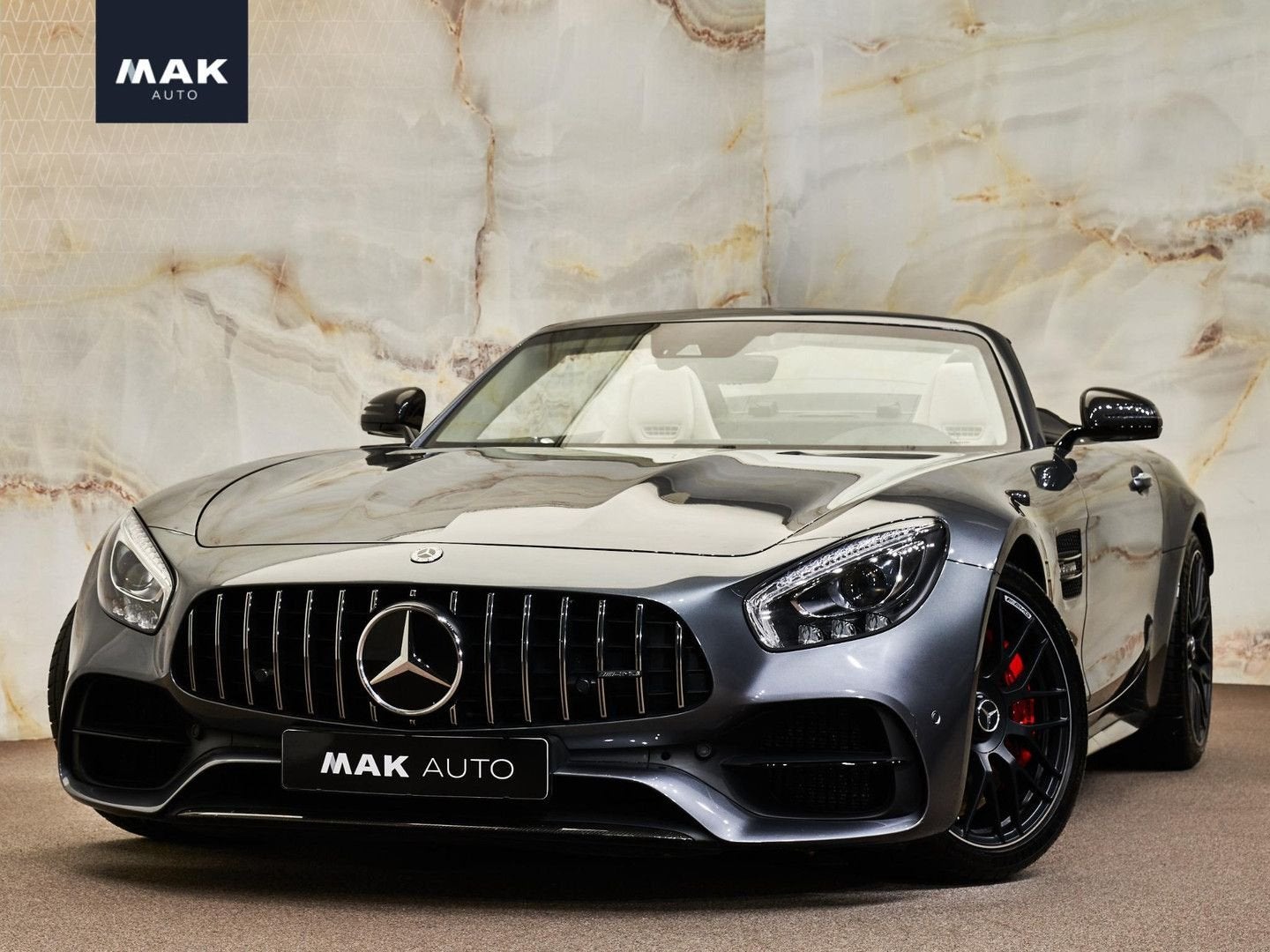 Mercedes-Benz AMG GT Roadster 4.0 C , dealeroh, Dynamic+, pe, Auto's, Automaat, Beige, Bedrijf, Adaptive Cruise Control