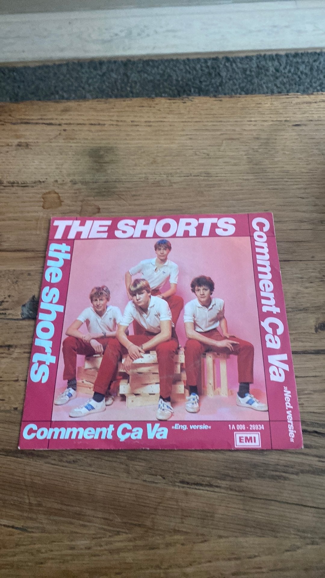 De korte films, hoe gaat het met jou, vinyl, 45 toeren, Ophalen, Zo goed als nieuw