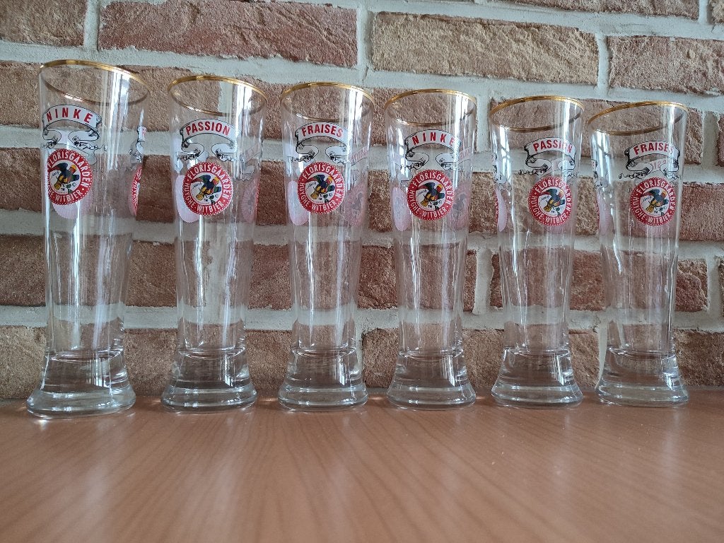 Verres Florisgaarden Huyghe Witbier (6), Collections, Marques de bière, Enlèvement, Neuf, Verre ou Verres