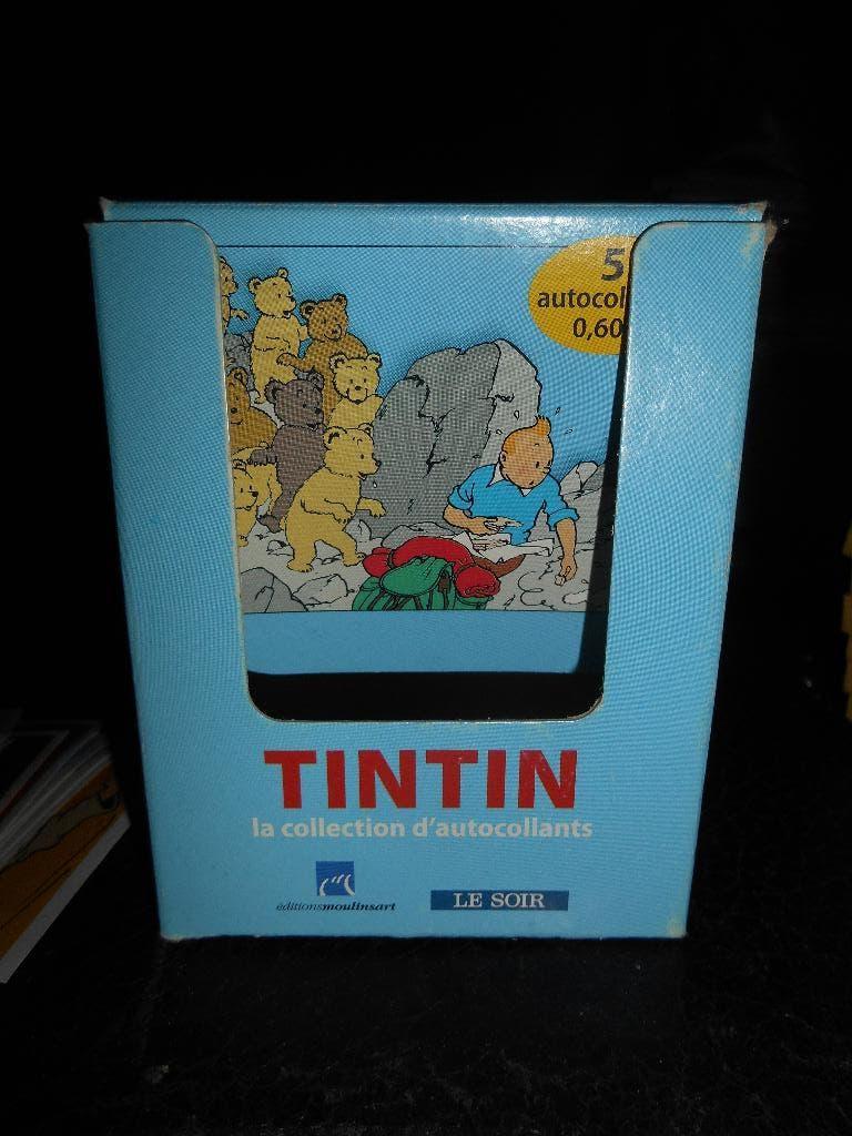 Tintin lot de 62 vignettes autocollantes, Collections, Enlèvement ou Envoi, Tintin