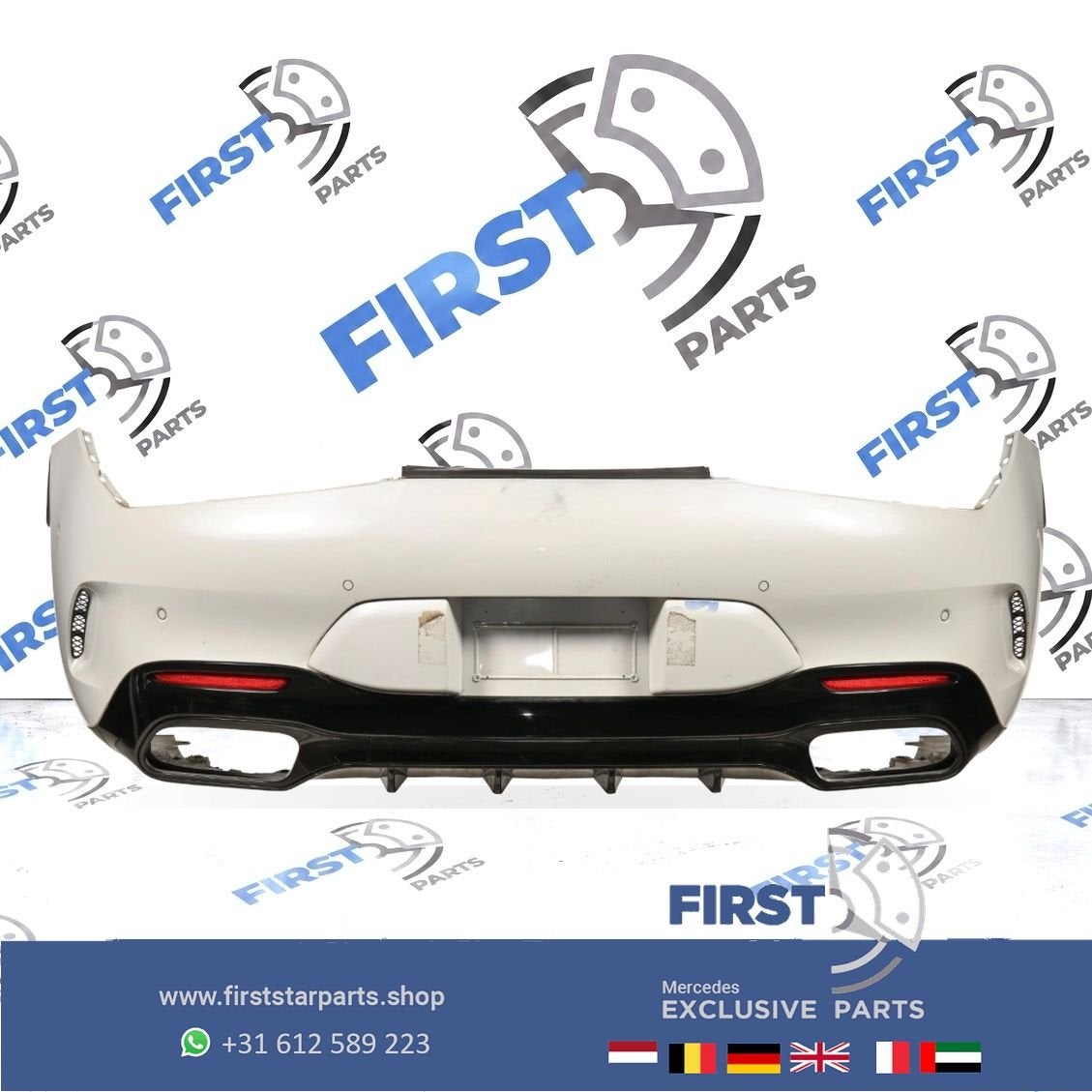 R232 SL43 SL55 SL63 AMG ACHTERBUMPER A2328852801 + DIFFUSER