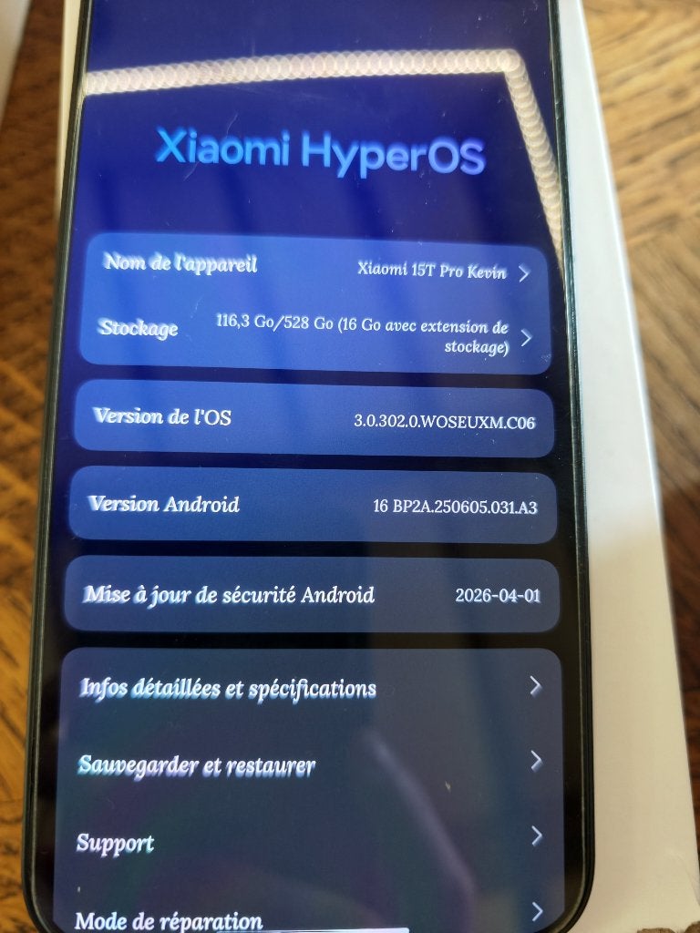 Xiaomi 15T PRO 528 GO, Télécoms, Téléphonie mobile | Marques Autre, Neuf, Classique ou Candybar, 6 mégapixels ou plus, Enlèvement