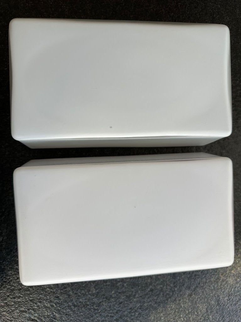 set van 2 originele Hoffmeister glazen wandlampen jaren 70, Gebruikt, Geschikt voor buiten, Ophalen of Verzenden, Glas