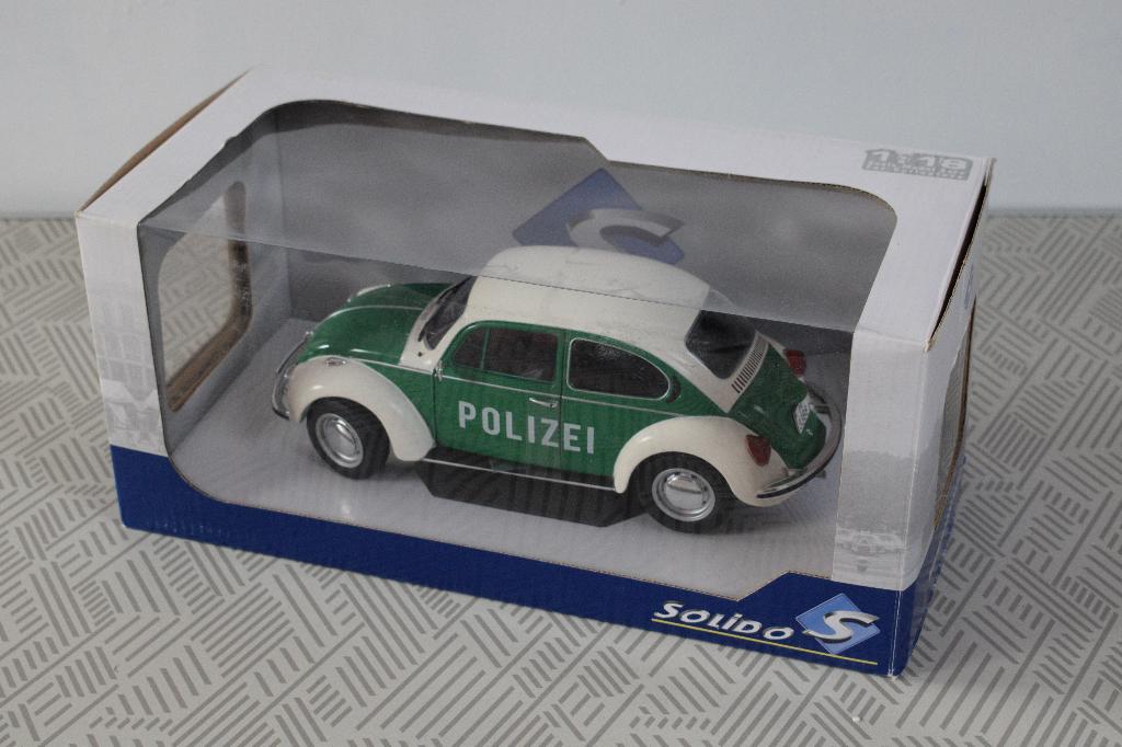 Miniatuur 1:18 nieuwe solido vw beetle polizei, Hobby en Vrije tijd, Ophalen of Verzenden, Nieuw, Welly