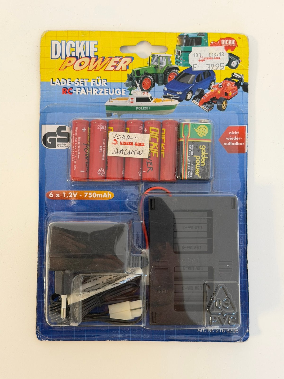 Vintage Dickie Power RC Laadset NiCd Nieuw in Verpakking, Hobby en Vrije tijd, Ophalen of Verzenden, Nieuw