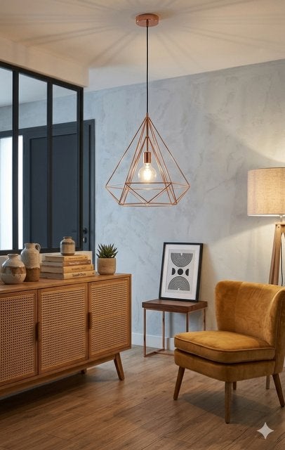 2 Scandinavische hanglampen, Huis en Inrichting, Ophalen, Scandinavisch
