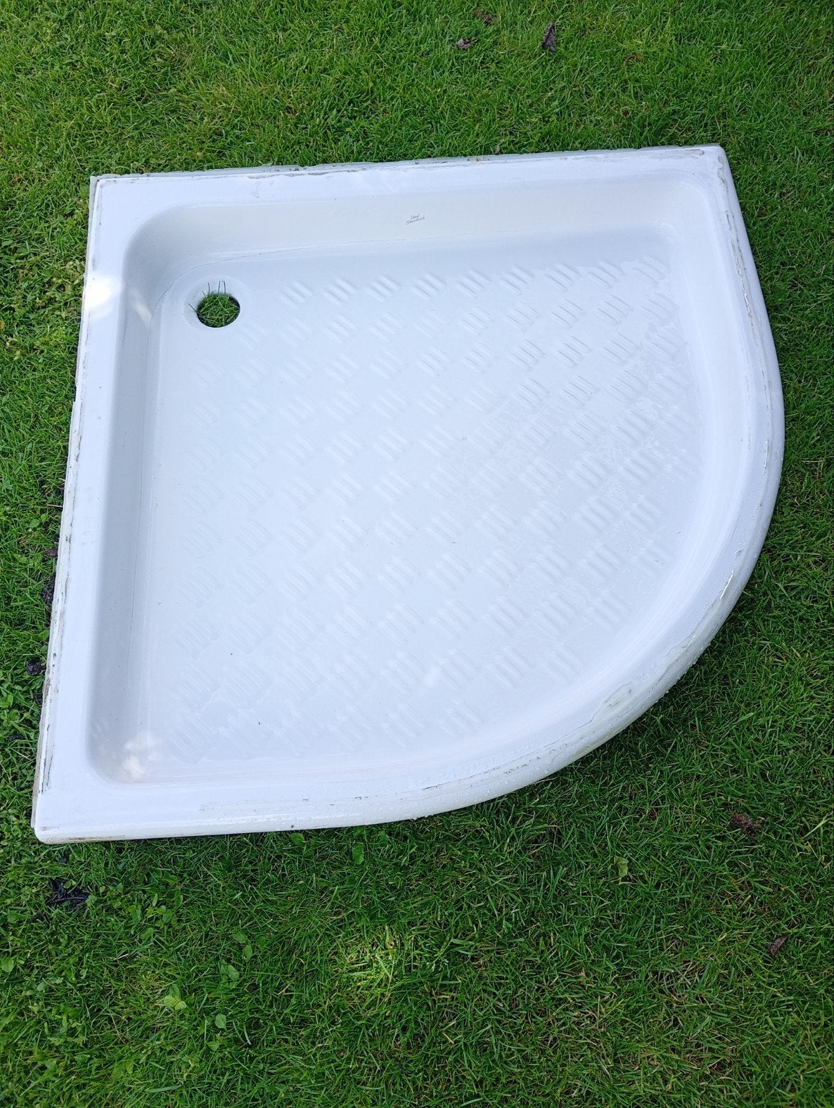 Hoek douchebak porselein Ideal Standard 90x90, Ophalen