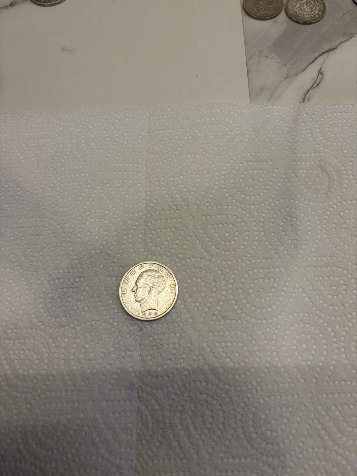 Zilveren munt leopold 3, 50franc van 1939, Postzegels en Munten, Ophalen
