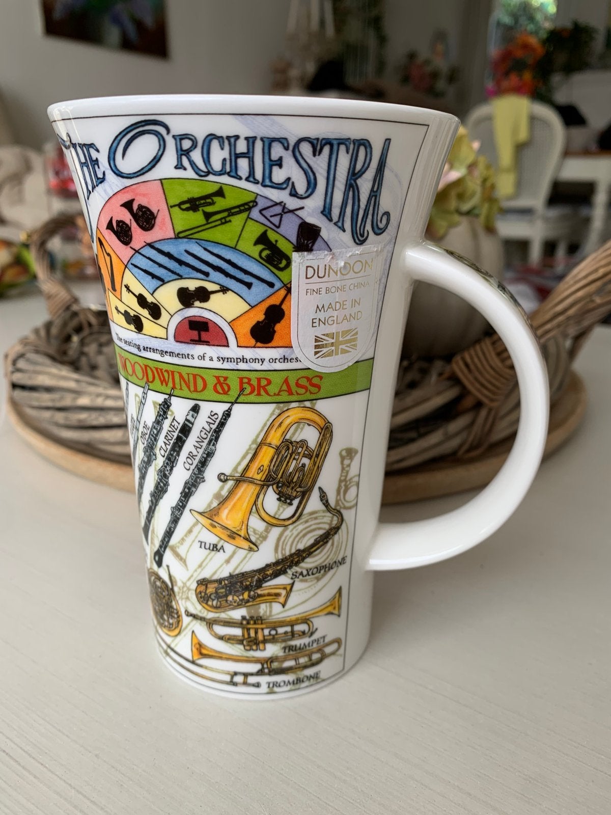 Grand mug Orchestra Dunoon made in England, Maison & Meubles, Enlèvement ou Envoi, Comme neuf, Porcelaine, Mug