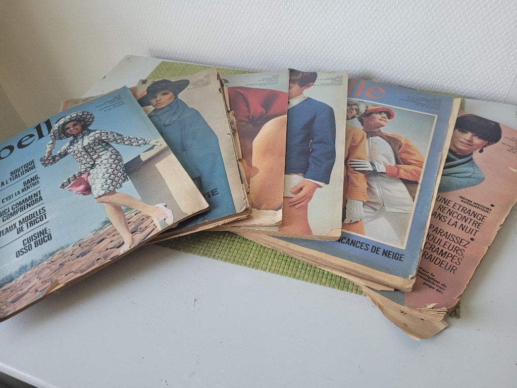 Lot 6 magazines vintage Libelle (Édition Belge) – Année 1967, Livres, Enlèvement ou Envoi, Utilisé, Magazine féminins