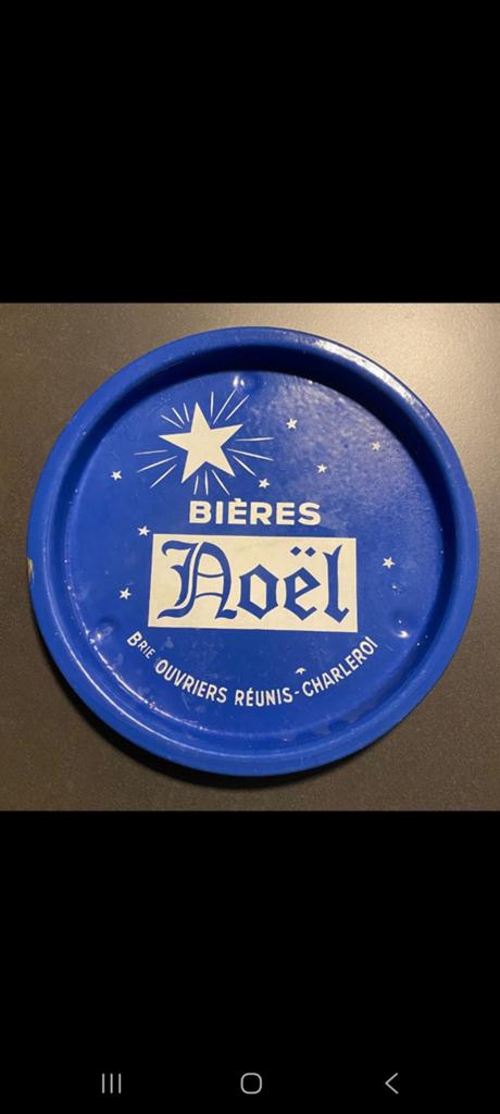 Emaille bierschotel bieres noël, Verzamelen, Ophalen of Verzenden