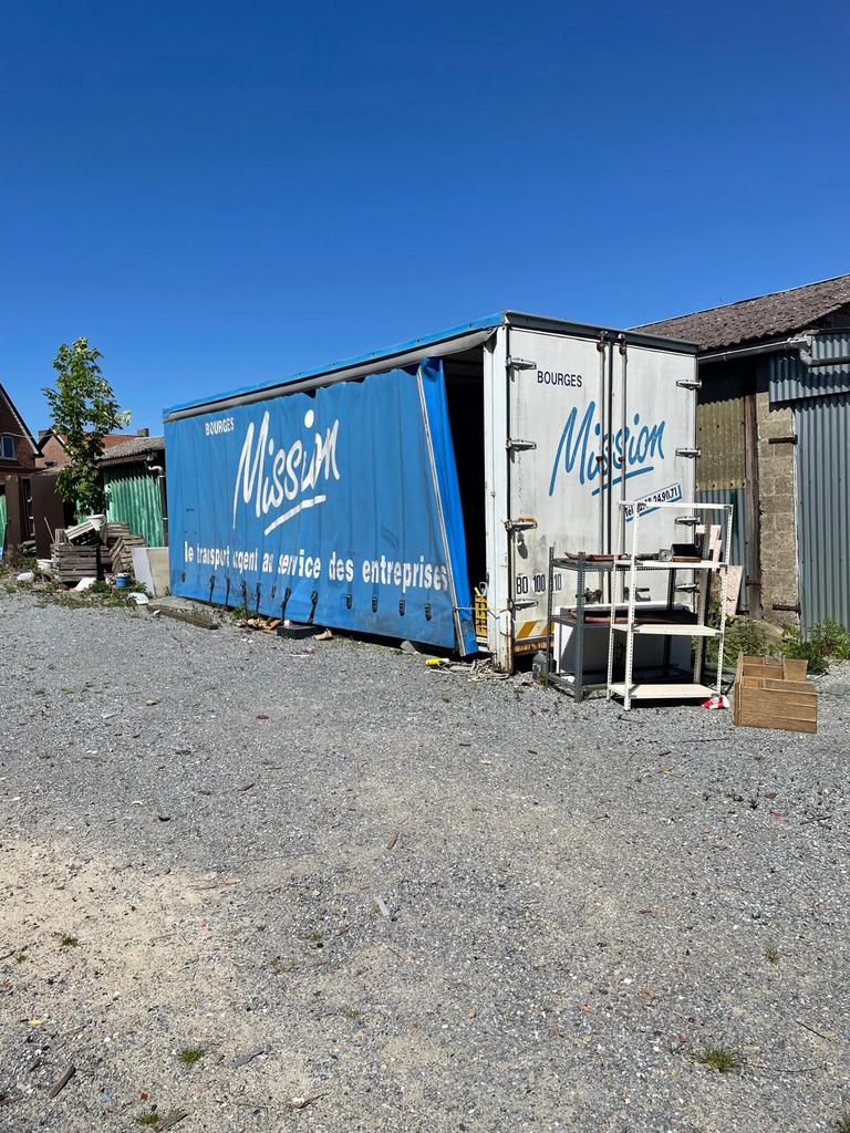 Vrachtwagenopbouw met schuifzeil 7m60 x 2m60, Ophalen, Gebruikt, Overige merken, Overige Auto-onderdelen