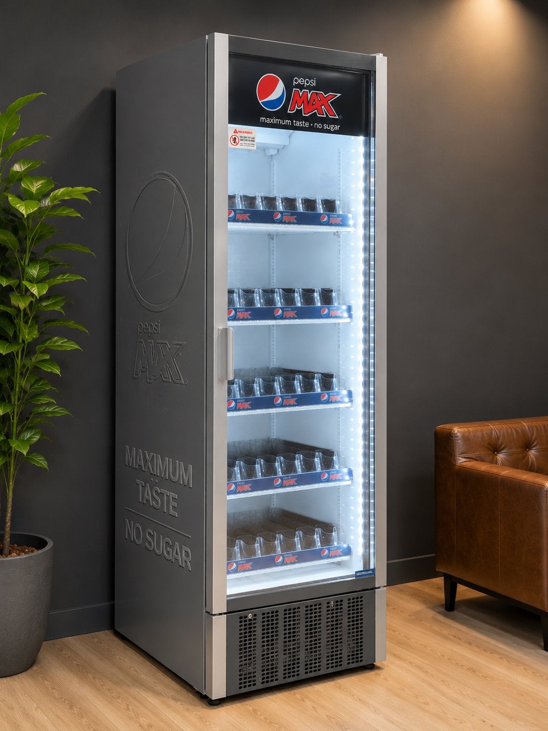 Réfrigérateur Pepsi Cola avec lumières LED (450L), Classe énergétique A ou plus économe, 160 cm ou plus, Enlèvement, 200 litres ou plus