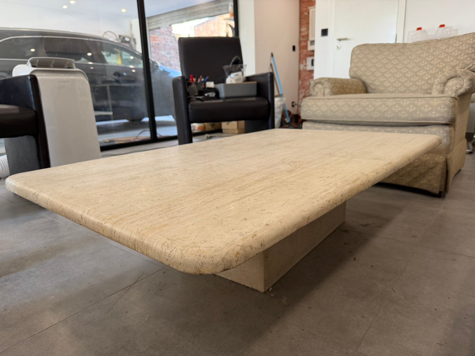 Table basse TRAVERTIN, Enlèvement, Comme neuf