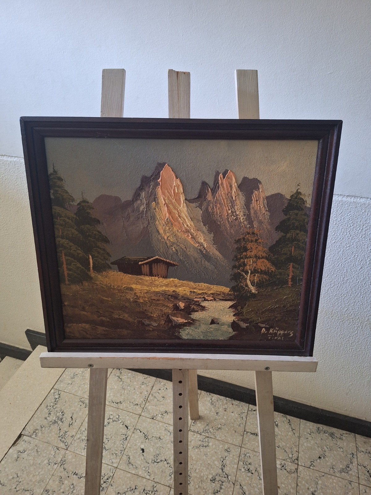 schilderij Tirol, Antiek en Kunst, Ophalen