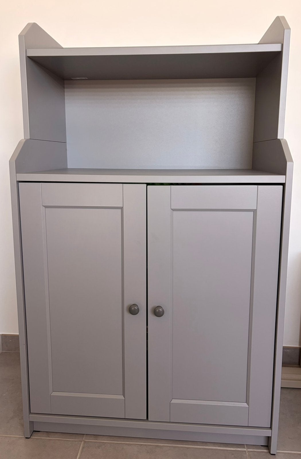 Grijze kast met 2 deuren - HAUGA Ikea, Enlèvement, Utilisé