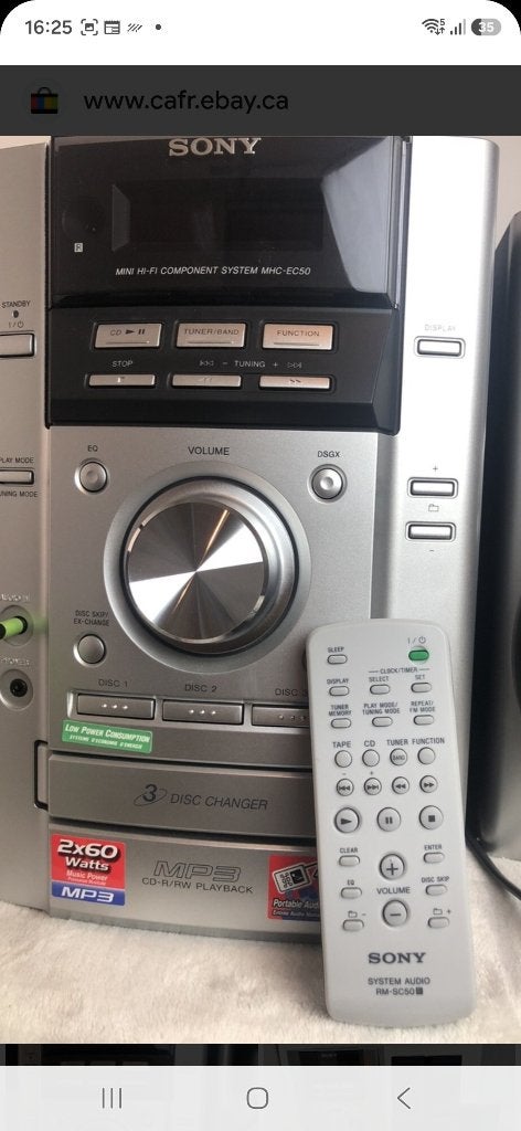 Chaine hifi sony, TV, Hi-fi & Vidéo, Enlèvement, Comme neuf, Sony, Connexion MP3
