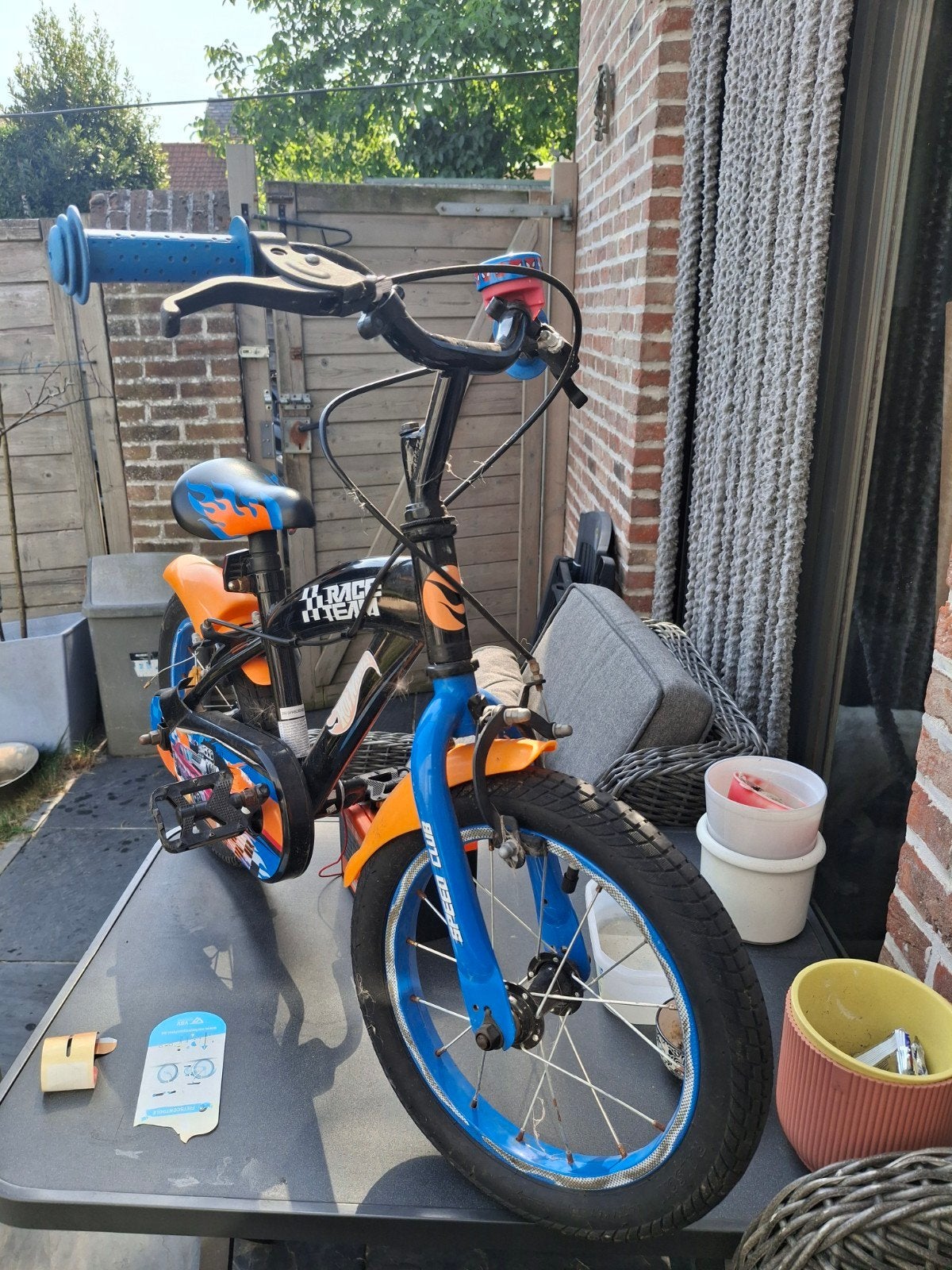 Vélo pour enfants, Enlèvement