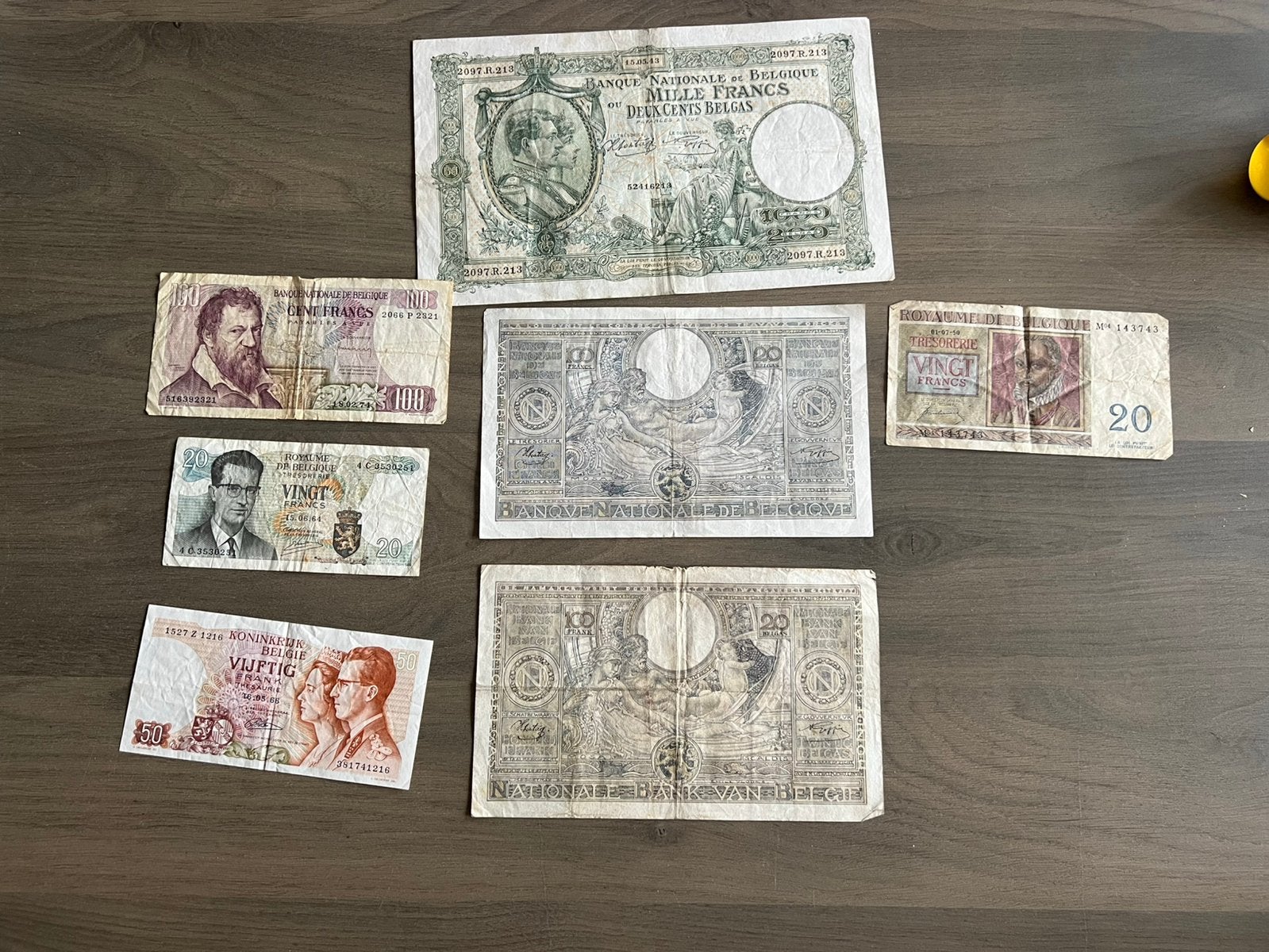 Oude biljetten belgie, Postzegels en Munten, Ophalen of Verzenden