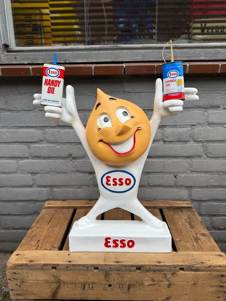 Vintage Esso Reclame Figuur Beeld, Verzamelen