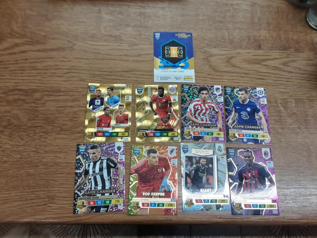 Panini fifa 365 kaarten  9 stuks jaar 2023, Verzamelen, Ophalen of Verzenden