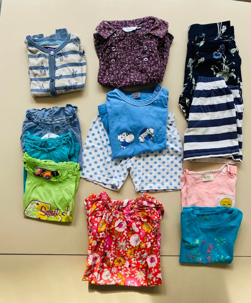 🍄 Pakket Meisjes ( maat 92 ) 2 € voor 11 stuks, Enlèvement ou Envoi, Comme neuf, Taille 92