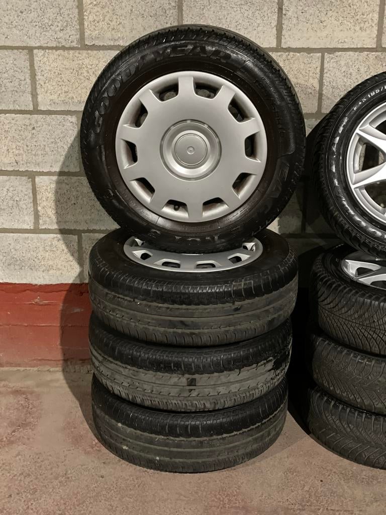 Stalen velgen met winterbanden 15 inch 5 X 112, Auto-onderdelen, Ophalen, Gebruikt, 15 inch, Winterbanden