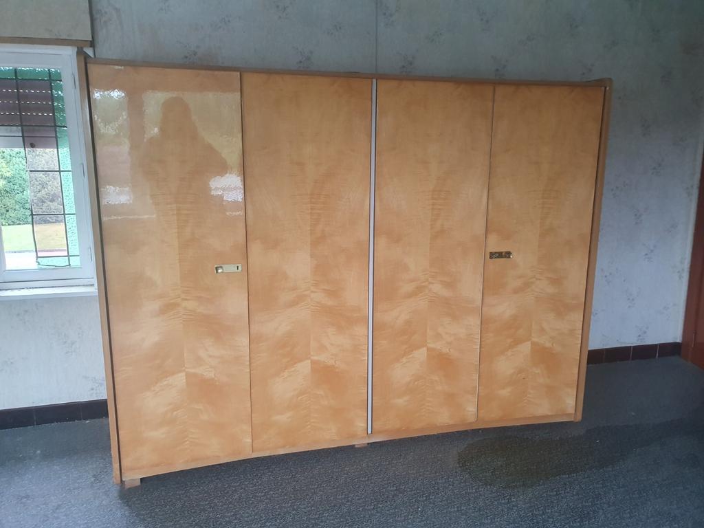 Vintage kledingkast '60, Ophalen, Gebruikt, 200 cm of meer, Met deur(en)
