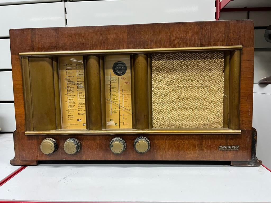 Rare Poste TSF Radiobel 358 - Art Déco - Belgique - 1937, Enlèvement, Utilisé, Radio