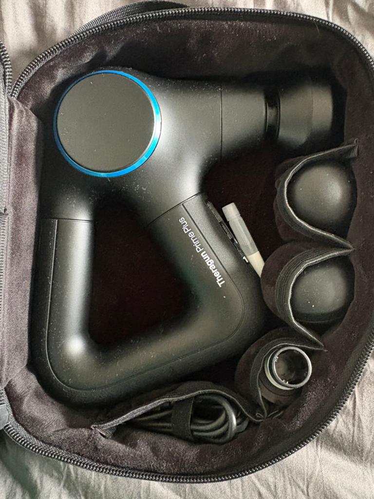 Theragun Prime Plus massage gun + accessoires, Ophalen of Verzenden, Zo goed als nieuw