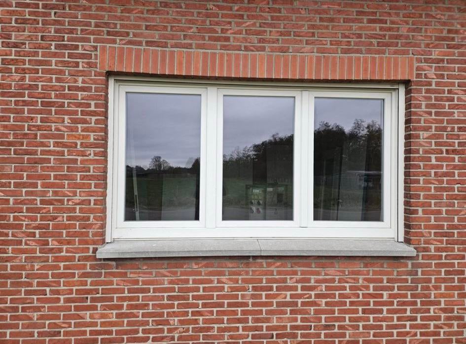 PVC raam dubbele beglazing 2,37m x 1,32m, Doe-het-zelf en Bouw, Ophalen, Gebruikt, Kunststof