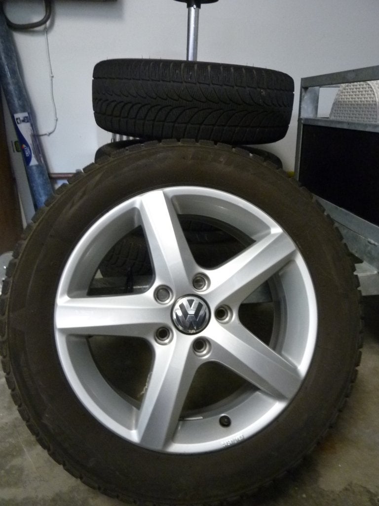 16 inch VW alu velgen., Ophalen, Gebruikt, Velg(en), 16 inch
