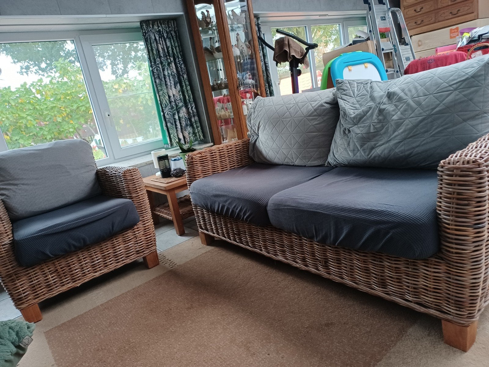 rotan  zetel, Huis en Inrichting, Ophalen