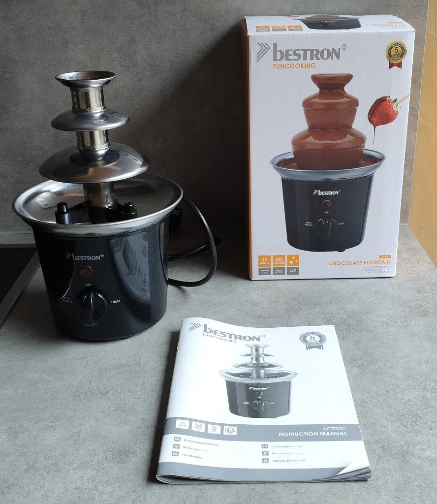 bestron chocolade fontein fondue, Enlèvement ou Envoi, Comme neuf, Électrique, Service à fondue
