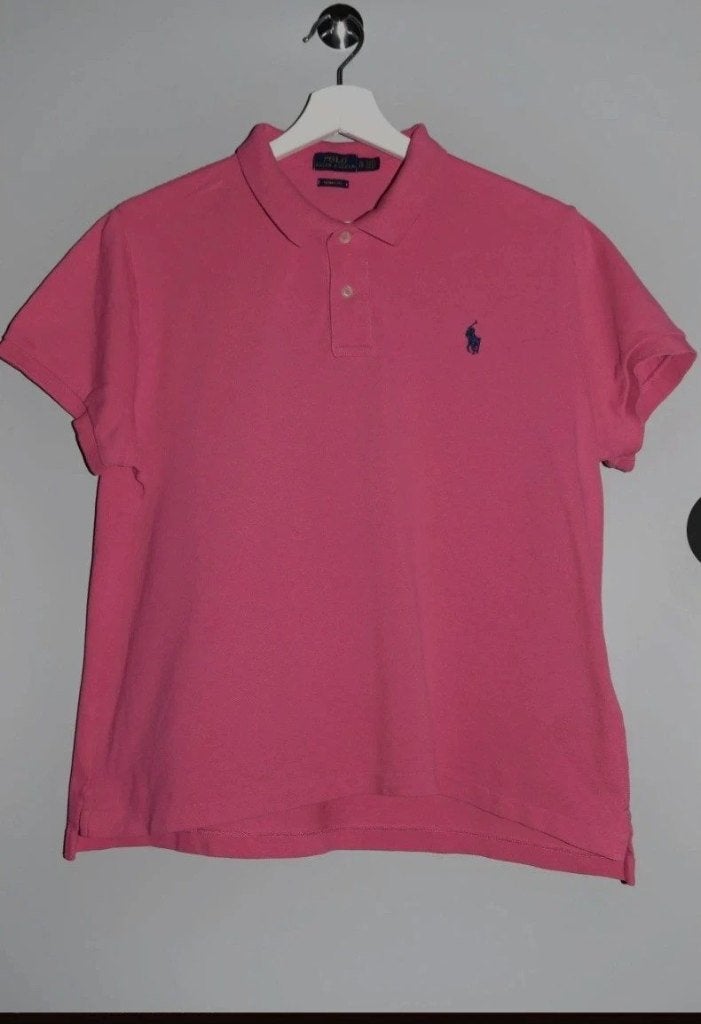 Ralph Lauren poloshirt roze T-shirt met twee knopen en kraag, Vêtements | Hommes, Enlèvement ou Envoi, Rose, Ralph Lauren, Comme neuf