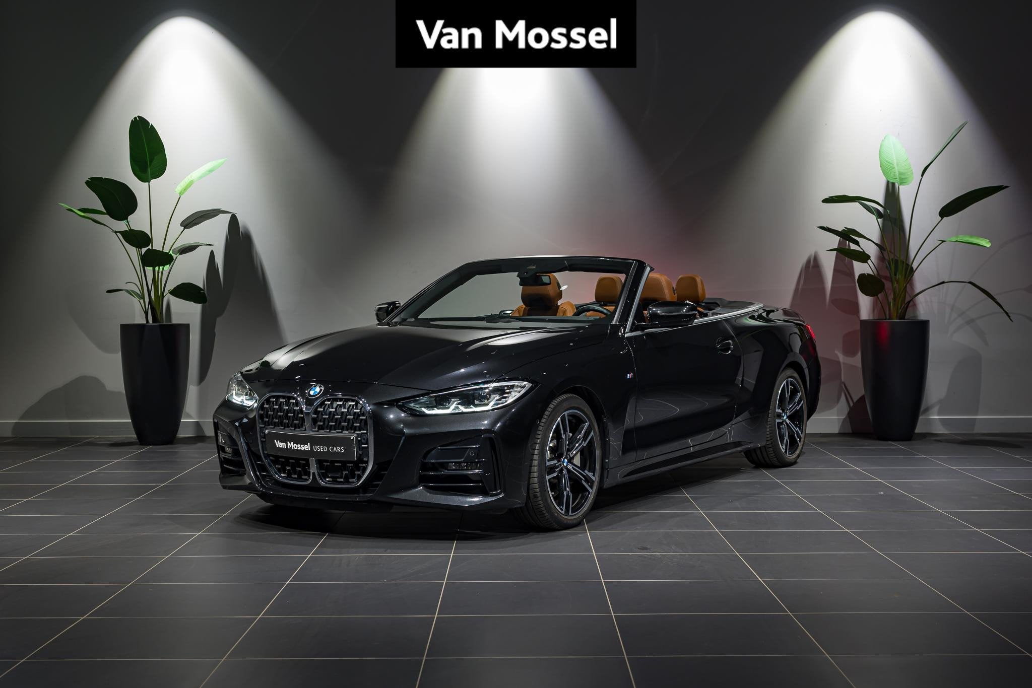BMW 4 Reeks Cabrio 430i 245 pk M-PACK | NEKVERWARMING | HARM, Auto's, Automaat, Gebruikt, Euro 6, 4 cilinders