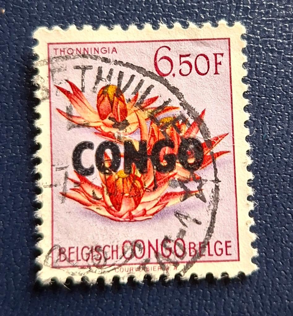 Postzegel Republiek Congo OBP 394, Ophalen of Verzenden, Overige landen, Gestempeld
