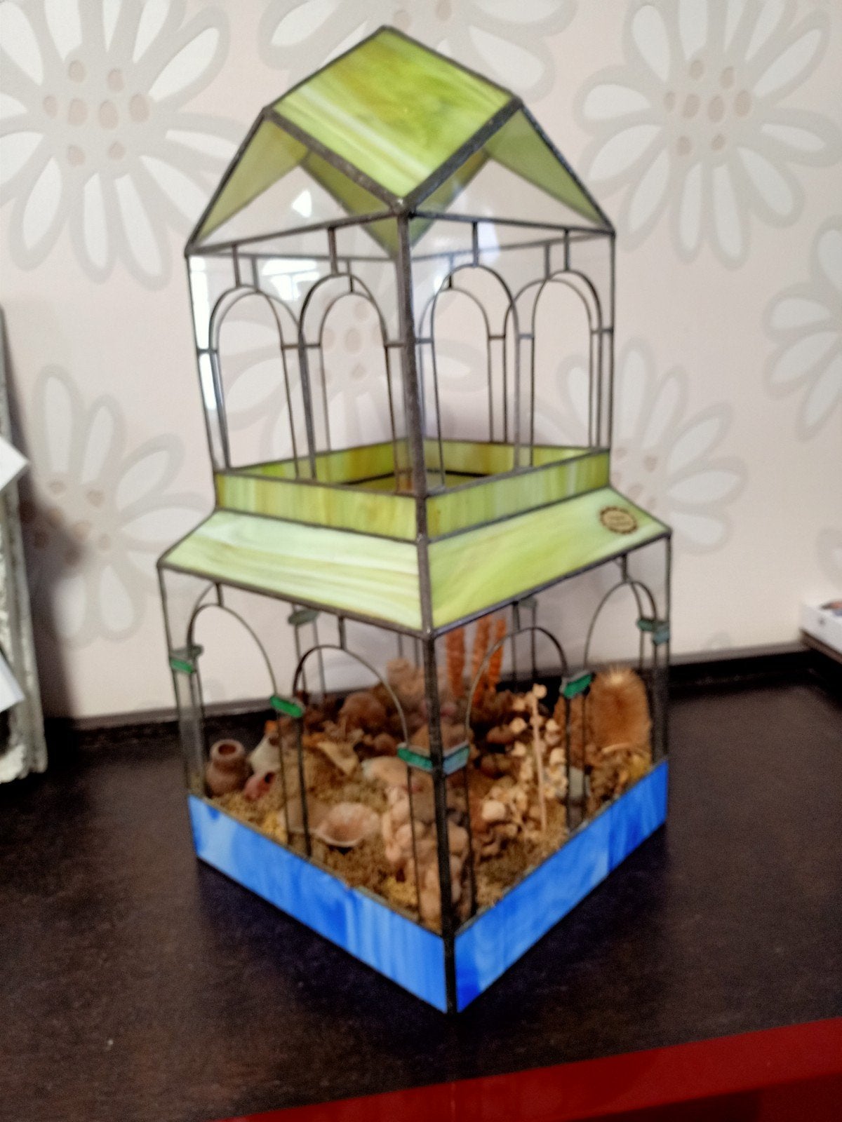 Mooi originele handgemaakte Tiffany decoratie, Huis en Inrichting, Woonaccessoires | Droogbloemen, Ophalen