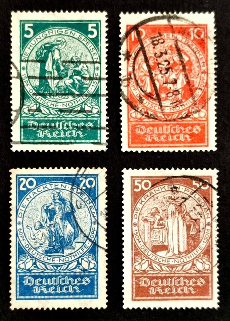 Deutsches Reich: Deutsche Nothilfe 1924 COMPLEET!, Ophalen of Verzenden, Overige periodes, Gestempeld