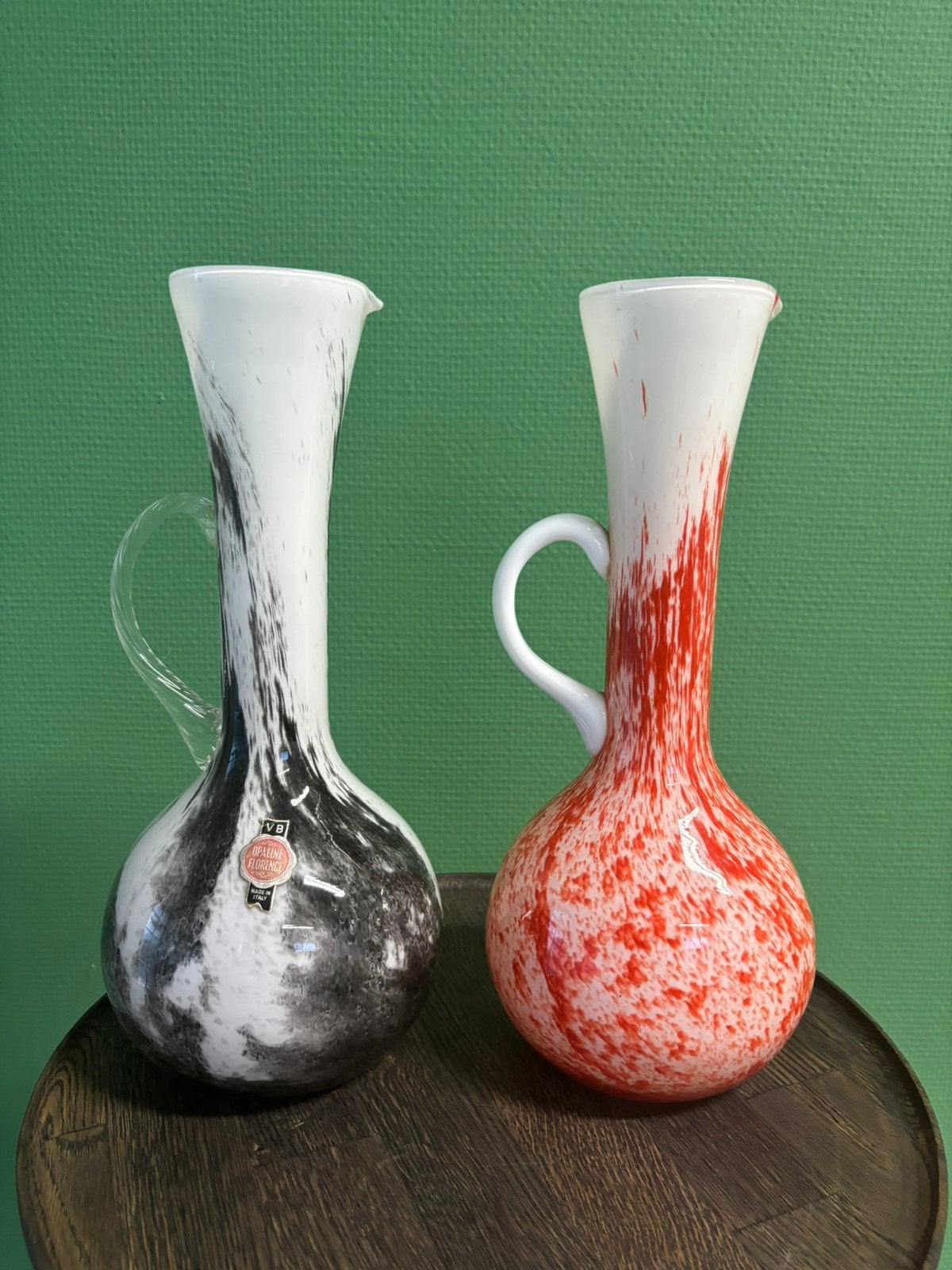 Vases italiens anciens marqués Opaline Firenze, Antiquités & Art, Enlèvement