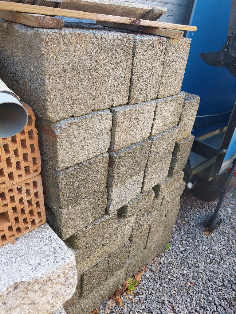 Lot de Parpoings en béton, Enlèvement, Utilisé, Béton