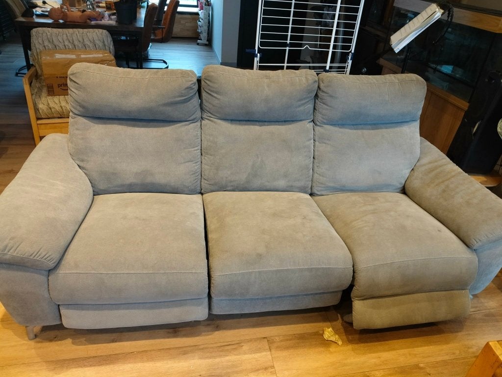 GRATIS relax zetel, Huis en Inrichting, Ophalen, Gebruikt, Driepersoons, Rechte bank