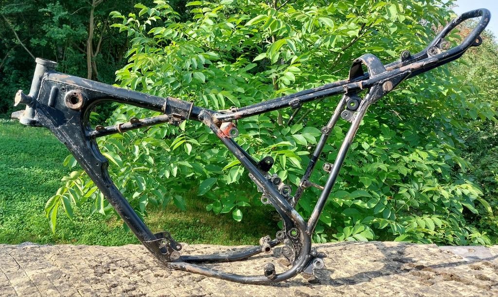 Kawasaki KE 125 frame uit 1978 zonder papieren, Motoren, Ophalen, Gebruikt