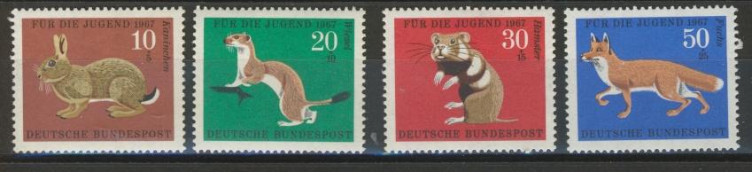 BRD 1967 - nr 529 - 532 **, Postzegels en Munten, Postzegels | Europa | Duitsland, Verzenden, BRD, Postfris