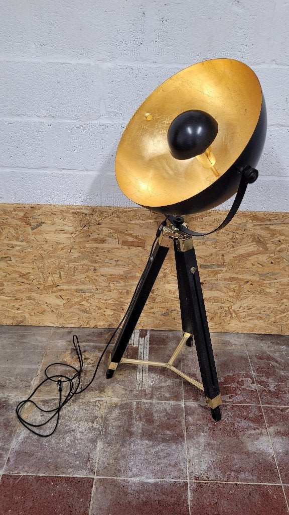 Lampe design interieur doré, Ophalen, Gebruikt, Goud, E27 (groot)